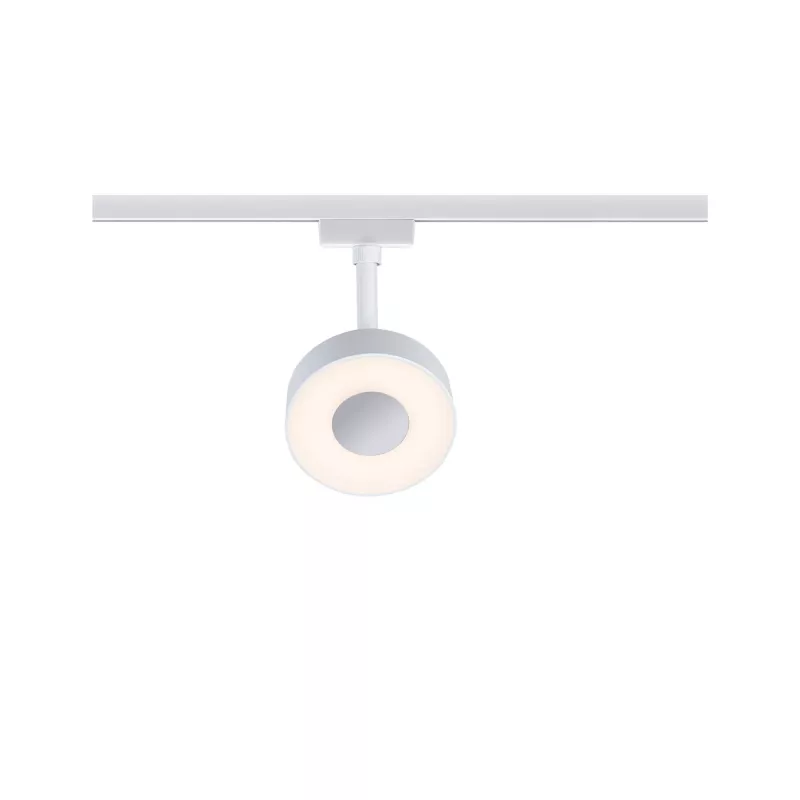 Foco circular para riel URail, 200 lm, 5 W, color blanco, con interruptor, 230 V.