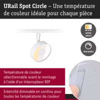 Foco circular para riel URail, 250 lm, 5 W, 2700-4000 K, regulable, 230 V, luz blanca. - système d'accrochage et décoration - détail 7