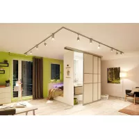URail Track spotlight Cover Basic kit GU10 max. 3x10W dimmable 230V Matt chrome, Chrome - système d'accrochage et décoration - détail 12