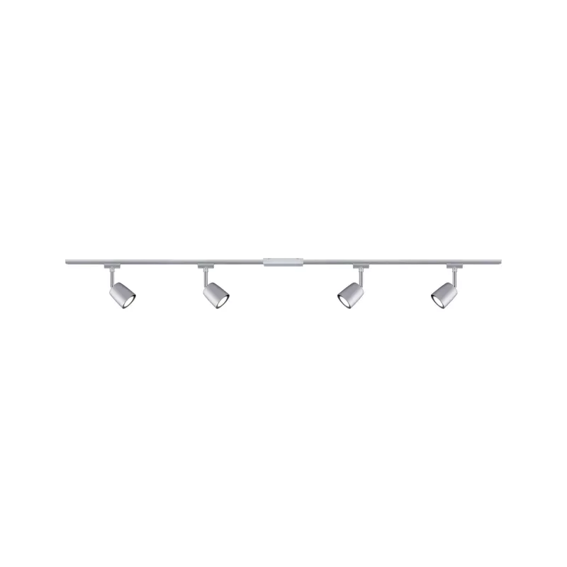 Kit básico de cubierta para foco de riel URAil GU10 máx. 4x10W regulable 230V Cromo mate, Cromo - système d'accrochage et décoration
