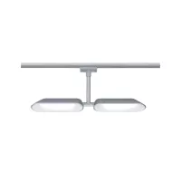 URail Track spotlight Dipper Individual spotlight 2x650lm 2x8W 2700K dimmable 230V Matt chrome, White - système d'accrochage et décoration - détail 1