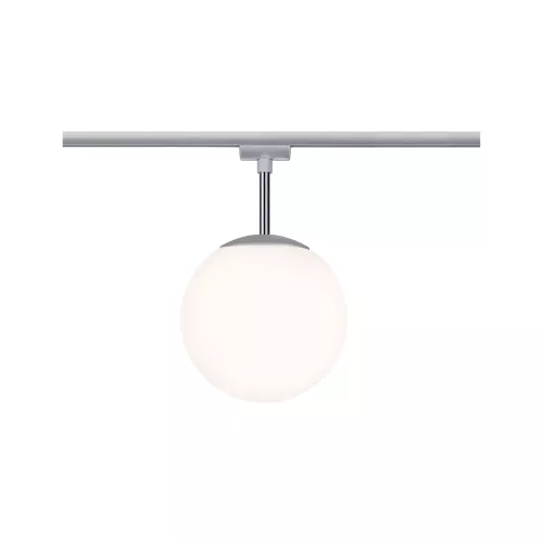 URail Schienenstrahler, Leuchte, E14, max. 10 W, dimmbar, 230 V, mattchrom, opal