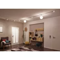 URail Spot sur rail Globe Spot individuel E14 max. 10W gradable 230V Chrome mat, Opale - système d'accrochage et décoration - détail 4