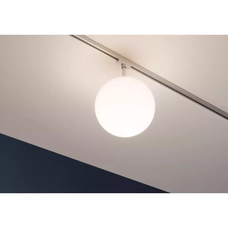 URail Schienenstrahler, Leuchte, E14, max. 10 W, dimmbar, 230 V, mattchrom, opal