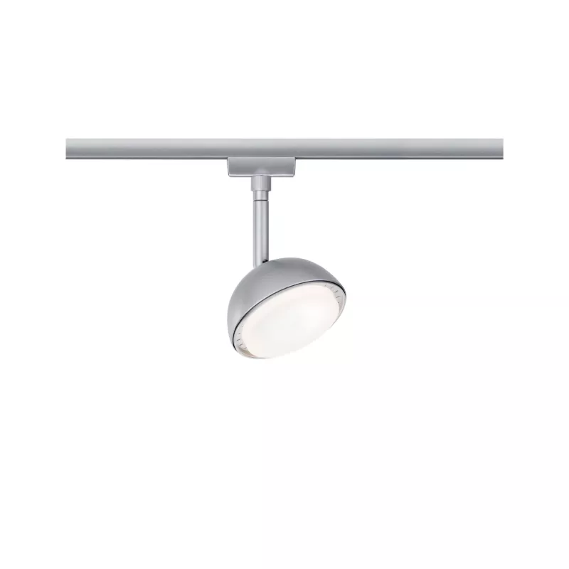 URail Schienenstrahler Hemi Einzelstrahler 425 lm 4,9 W 3000 K 230 V Mattchrom - système d'accrochage et décoration