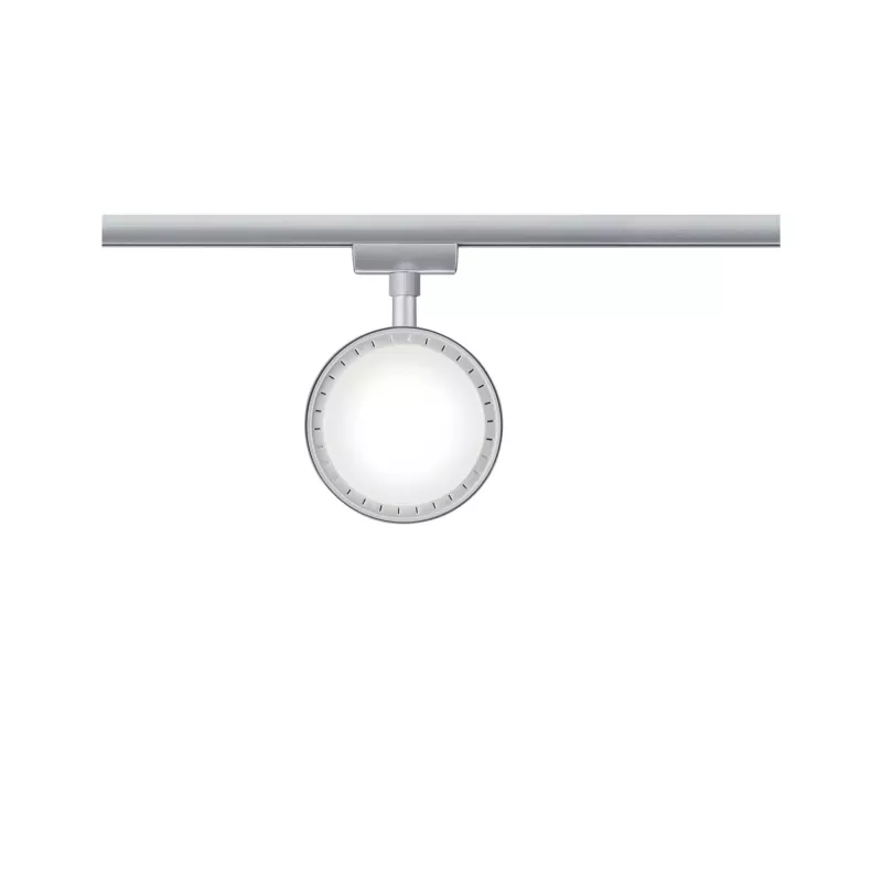 URail Spot sur rail Hemi Spot individuel 425lm 4,9W 3000K 230V Chrome mat