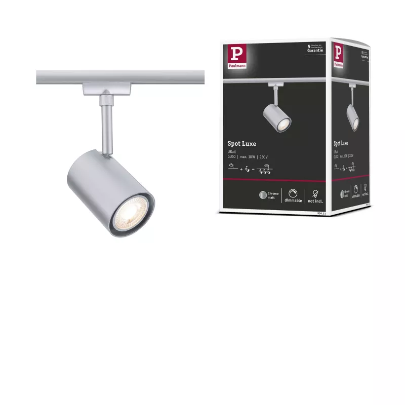 URail Spot sur rail Luxe GU10 max. 10W gradable 230V