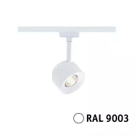 URail Schienenstrahler, 650 lm, 7,4 W, 3000 K, dimmbar, 230 V, Signalweiß - système d'accrochage et décoration - détail 5