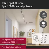 URail Spot sur rail Theron Spot individuel 1100lm 11W 4000K gradable 230V - système d'accrochage et décoration - détail 5