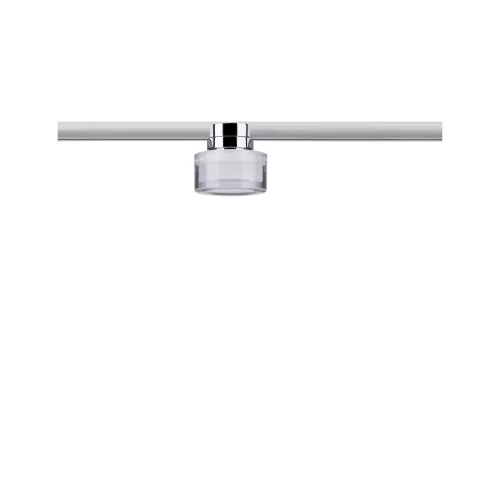 URail Spot sur rail Topa Dot Spot individuel 350lm 4,9W 2700K gradable 230V Chrome, Clair, Satiné
