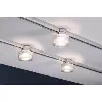 Foco individual URail Spot para riel Topa Dot, 350 lm, 4,9 W, 2700 K, regulable, 230 V, acabado cromado, transparente y satinado - système d'accrochage et décoration - détail 5