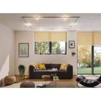 Foco individual URail Spot para riel Topa Dot, 350 lm, 4,9 W, 2700 K, regulable, 230 V, acabado cromado, transparente y satinado - système d'accrochage et décoration - détail 6