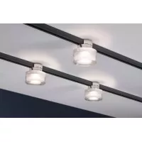 URail Spot sur rail Topa Dot Spot individuel 350lm 4,9W 2700K gradable 230V Chrome, Clair, Satiné - système d'accrochage et décoration - détail 7