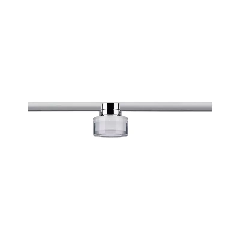 URail Spot auf Schienen Topa Dot Einzelspot 350 lm 4,9 W 4000 K Dimmbar 230 V Chrom, Klar, Satin