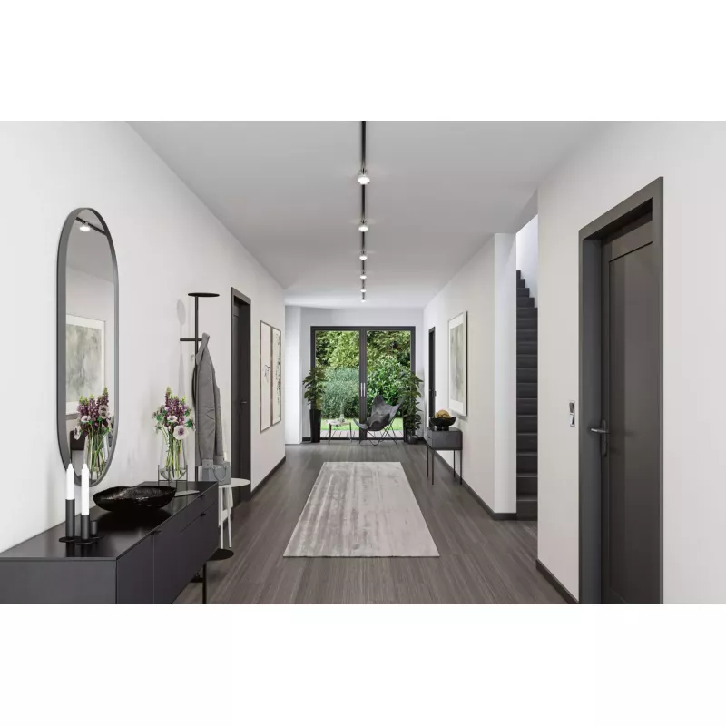 URail Spot auf Schienen Topa Dot Einzelspot 350 lm 4,9 W 4000 K Dimmbar 230 V Chrom, Klar, Satin
