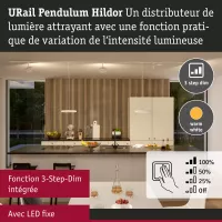 URail Suspension 3-Step-Dim Hildor 850lm 15W 3000K dimmable 230V Signal white - système d'accrochage et décoration - détail 4