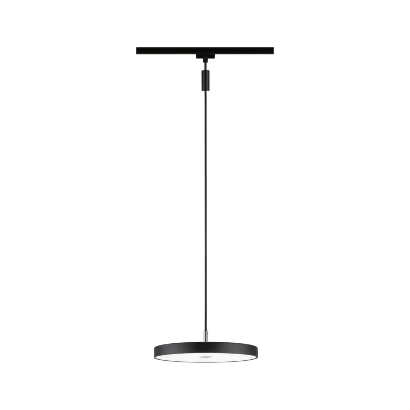 Lámpara colgante URail Hildor de 3 niveles de atenuación, 850 lm, 15 W, 4000 K, regulable, 230 V, negro mate. - système d'accrochage et décoration