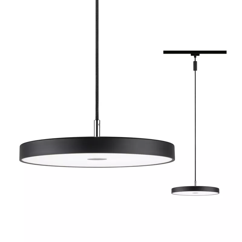 URail Pendelleuchte Hildor, 3-stufig dimmbar, 850 lm, 15 W, 4000 K, 230 V, matt schwarz