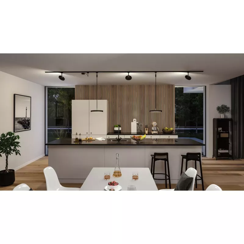 URail Suspension 3-Step-Dim Hildor 850lm 15W 4000K gradable 230V Noir mat