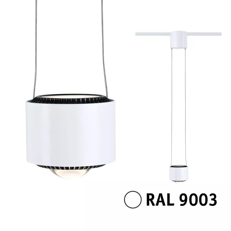 URail Pendant Lamp Aldan 750lm 8.5W 3000K dimmable 230V Signal white