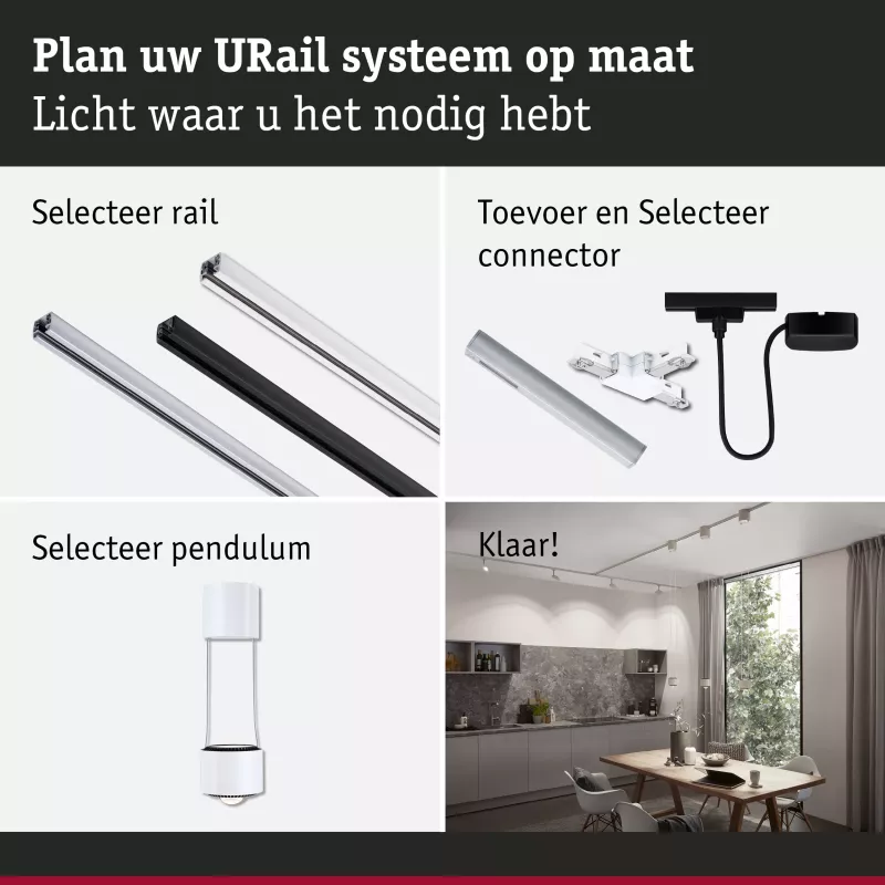 URail Pendelleuchte Aldan 750 lm 8,5 W 3000 K dimmbar 230 V Signal weiß