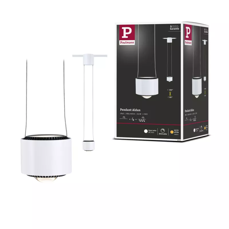 URail Pendelleuchte Aldan 750 lm 8,5 W 3000 K dimmbar 230 V Signal weiß