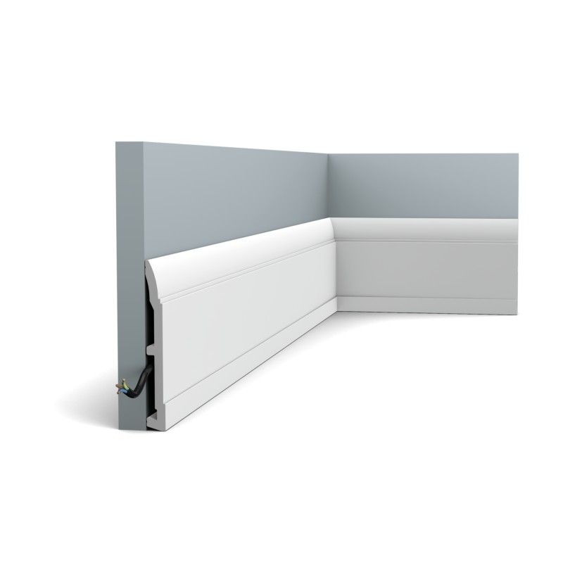 SX104 ORAC Battiscopa Duropolymer L200 x H14,8 x L1,7 cm ORAC DECOR 3 - Cornice per Quadri