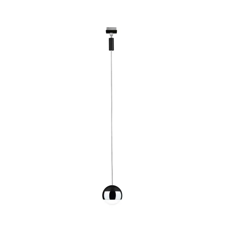 URail Suspension Capsule II 400lm 6,3W 2700K gradable 230V Noir mat, Chrome