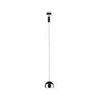 URail Pendelleuchte Capsule II 400 lm 6,3 W 2700 K dimmbar 230 V Mattschwarz, Chrom - système d'accrochage et décoration - détail 3