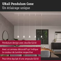 URail Aufhängungskonus GU10 max. 10W dimmbar 230V - système d'accrochage et décoration - détail 13