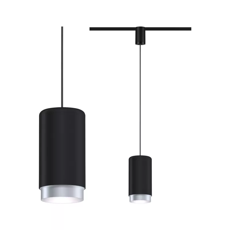 URail Pendant Lamp Corus E27 max. 50W dimmable 230V Black