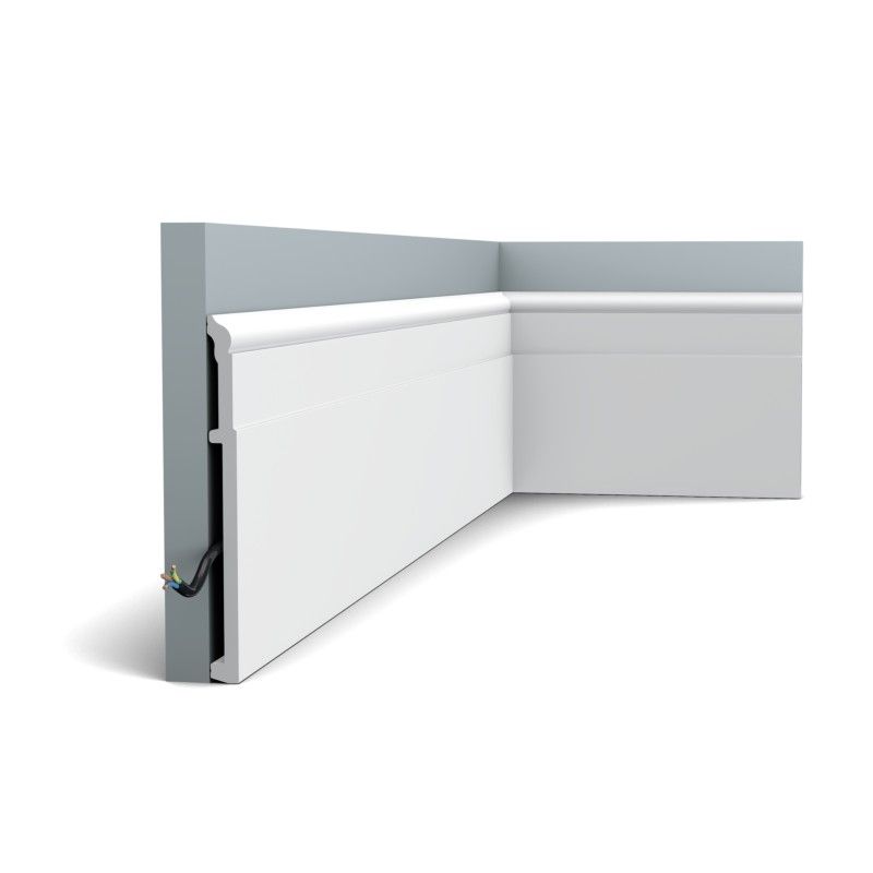 SX156 ORAC Battiscopa in Duropolymer L200 x H20,2 x L1,6 cm ORAC DECOR 3 - Cimaise Tableau 