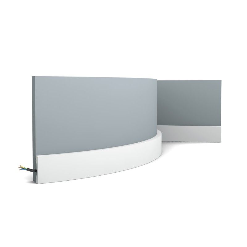 SX162F ORAC Battiscopa flessibile Flex L200 x H4 x L1 cm ORAC DECOR 5 - Cimasa per quadri