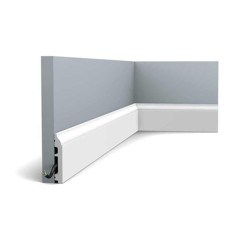 SX172 ORAC Battiscopa Duropolymer L200 x H8,5 x P1,4 cm ORAC DECOR 3 - Cimaise Tableau 