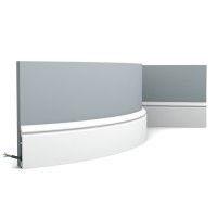 SX173F ORAC Battiscopa flessibile Flex L200 x H10 x L1,6 cm ORAC DECOR 3 - Cimasa per quadri