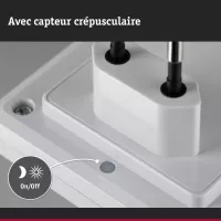 Lámpara nocturna Esby con sensor crepuscular cuadrado, 3000K, 0,7 lm - système d'accrochage et décoration - détail 6