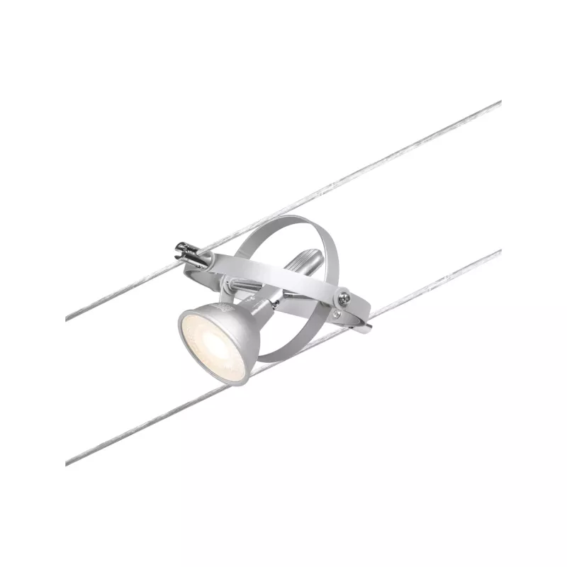 CorDuo-Kabelsystem, kardangelenkmontierte Einzelplatz-GU5.3-Leuchte, max. 10 W, 12 V