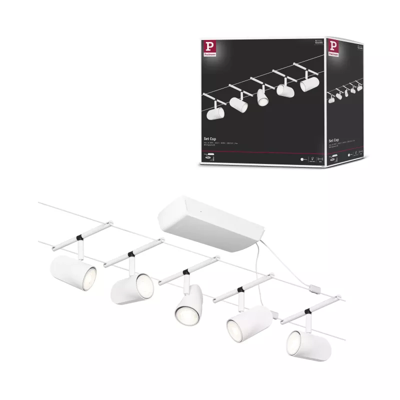 CorDuo Système sur câbles Cup Kit de base GU5,3 max. 5x10W 230/12V