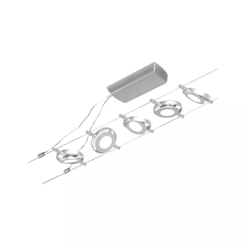 CorDuo RoundMac LED Cable System Base Kit 5x200lm 5x4.5W 3000K 230/12V