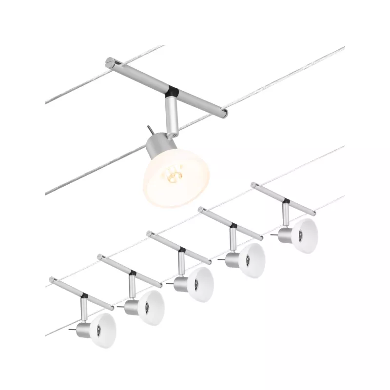CorDuo Système sur câbles Sheela Kit de base GU5,3 max. 5x10W 230/12V PAULMANN 28 - Cimaise Tableau 