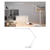 Lámpara de escritorio LED con regulador de intensidad de 3 niveles, interruptor FlexBar blanco, 700 lm. - système d'accrochage et décoration - détail 5