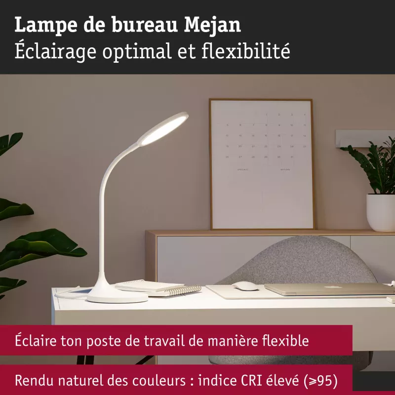 Lampe de bureau LED Mejan 4000K 1200lm