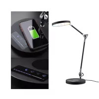 Lampe de bureau LED Numis QI White Switch 1000lm - système d'accrochage et décoration - détail 5