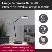 Lampe de bureau LED Numis QI White Switch 1000lm - système d'accrochage et décoration - détail 6
