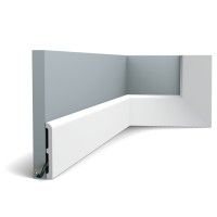 SX184-RAL9003 ORAC Battiscopa RAL9003 Duropolymer L200 x H11 x L1,3 cm ORAC DECOR 4 - Cornice Quadro