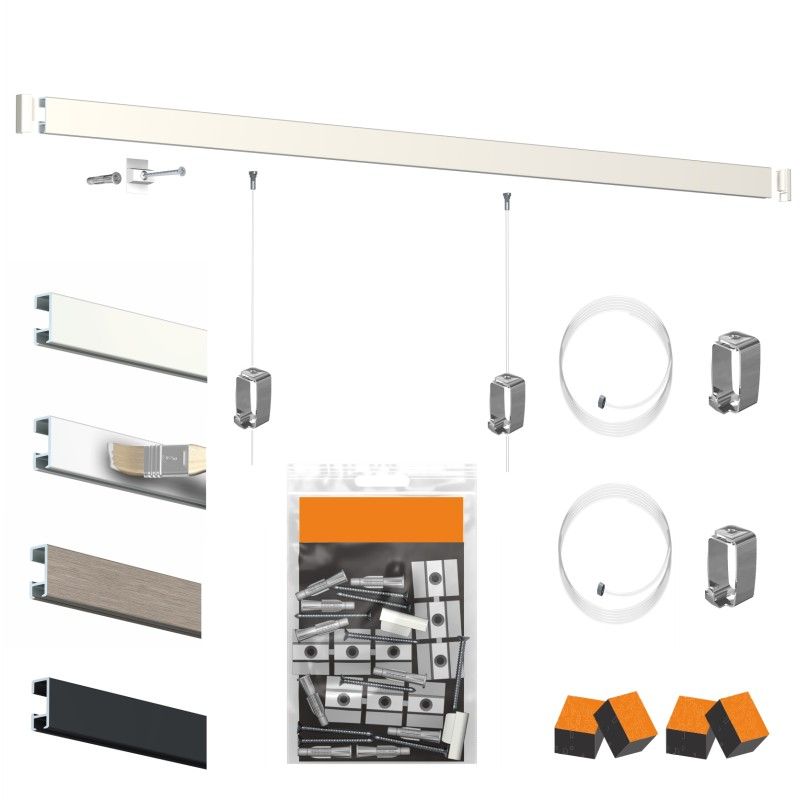 Pack cimaise click rail artiteq ECO Cimaise Tableau 1 - Cimaise Tableau 