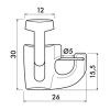 Newly H100-Sicherheitssystem mit selbstverriegelndem Haken – 20 kg – Bilderaufhängesystem Newly 3 - Cimaise Tableau 