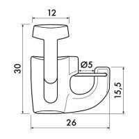 Crochet Autobloquant Newly H100 crochet sistema di sicurezza - 20kg - sospensione quadri newly Newly 3 - Cimaise Tableau 