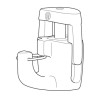 Self-locking Crochet Newly H100 hook safety system - 20kg - suspention candles tables newly Newly 4 - Cimaise Tableau