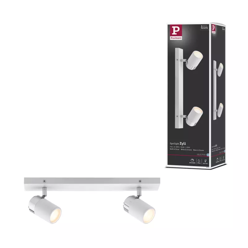 Foco Zyli IP44 GU10 230V máx. 2x10W regulable